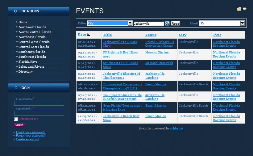 Jacksonville Boating Events