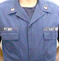 Collar Device Centered Over The Collar Points